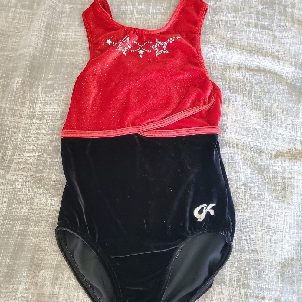 GK gymnastics leotard. Kids size large. Velvety